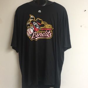 MiLB River Bandits dri fit jersey adults size 3XL